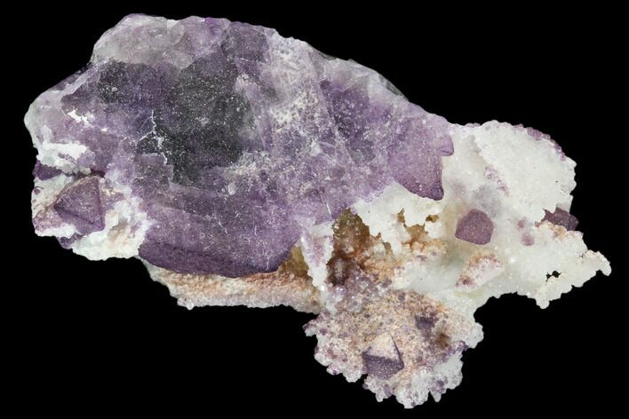 Purple Fluorite on Quartz Epimorphs - Arizona #103546